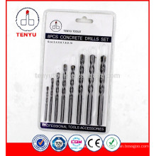 8pcs concrete milled granite tip drill bit ,marble drill bits ,ceramic tile drill bits